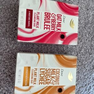 Dove Plant Milk Cleansing Bars